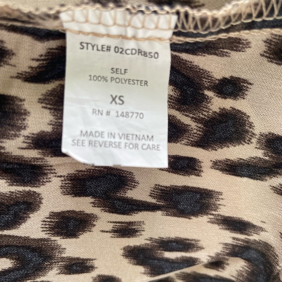 Leopard Print Ruffled Maxi Dress - Picture 3 of 6